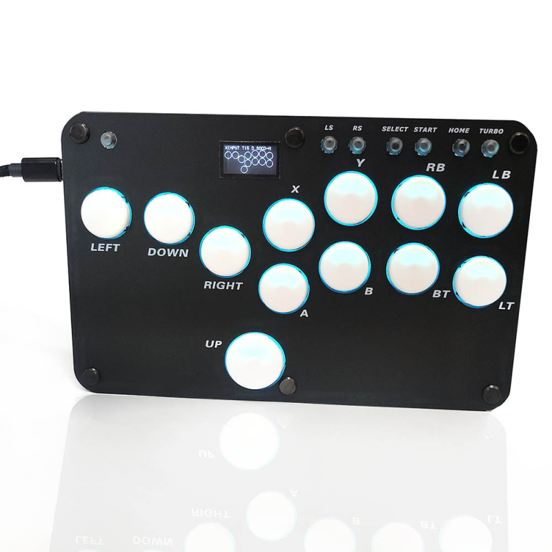 Hitbox 16 πλήκτρων gaming keyboard με ενσύρματη USB σύνδεση, μηχανικοί διακόπτες κόκκινου άξονα, RGB φωτισμός, συμβατότητα PS5/PS4/Switch/PC/Android