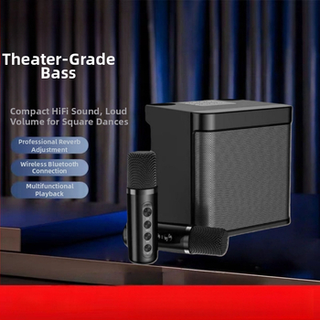 Karaoke Bluetooth skaļrunis Ys203 ar 5.1 kanālu 3D Surround skaņu, MP3 atskaņošana caur USB/TF, 6 stundu darbība