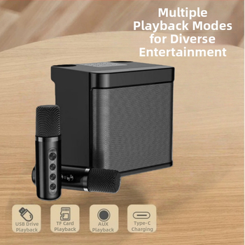 Karaoke Bluetooth skaļrunis Ys203 ar 5.1 kanālu 3D Surround skaņu, MP3 atskaņošana caur USB/TF, 6 stundu darbība