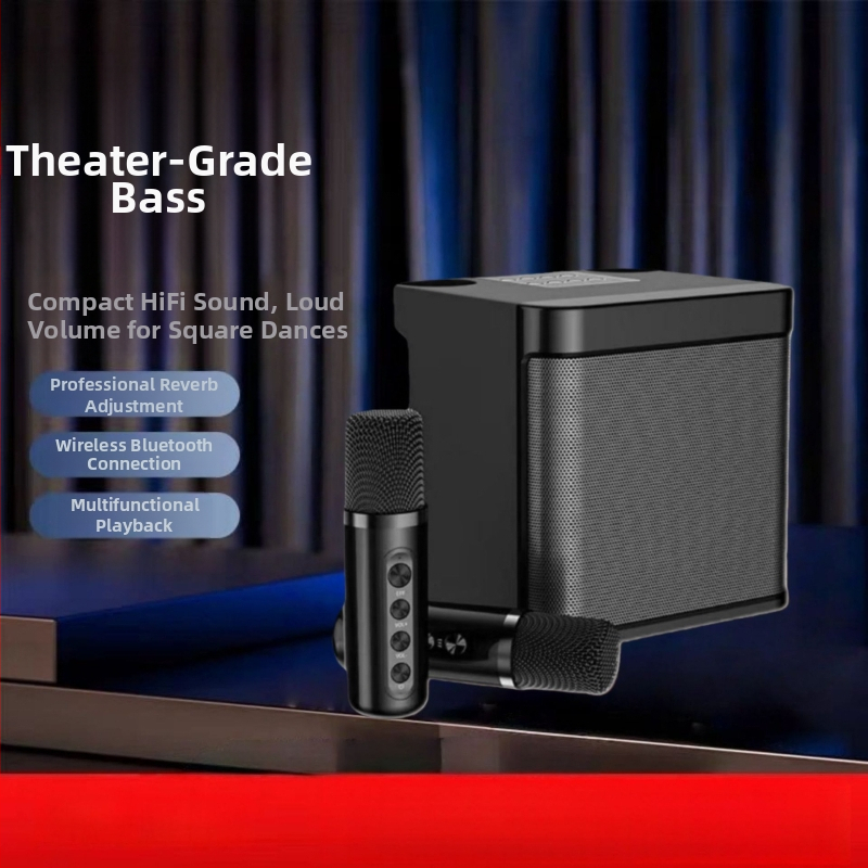 Karaoke Bluetooth skaļrunis Ys203 ar 5.1 kanālu 3D Surround skaņu, MP3 atskaņošana caur USB/TF, 6 stundu darbība