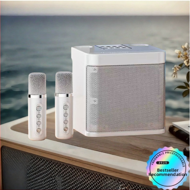 Karaoke Bluetooth skaļrunis Ys203 ar 5.1 kanālu 3D Surround skaņu, MP3 atskaņošana caur USB/TF, 6 stundu darbība