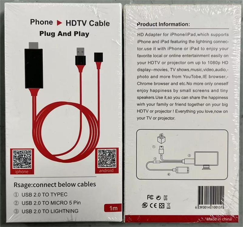 Adaptor Type-C la HDMI pentru oglindire ecran HDTV, ieșire 1080p, interfață HDMI, intrare USB-C, proiecție ecran fără fir, suport iOS/Android/Windows
