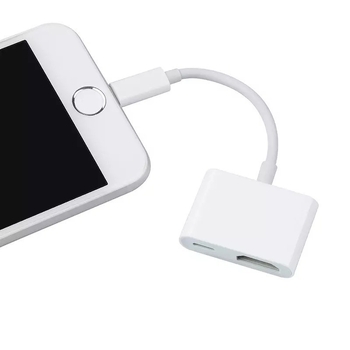 Cablu adaptor Lightning către HDMI pentru dispozitive Apple – interfață HDMI, cip AM8268, 5Gbps, miez din cupru, lungime 0,1 m