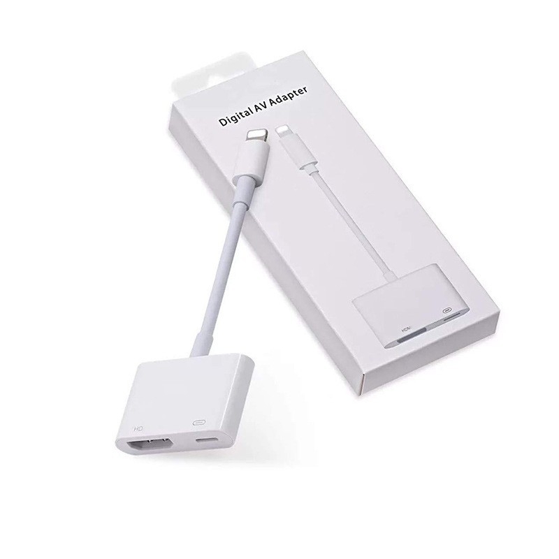 Cablu adaptor Lightning către HDMI pentru dispozitive Apple – interfață HDMI, cip AM8268, 5Gbps, miez din cupru, lungime 0,1 m
