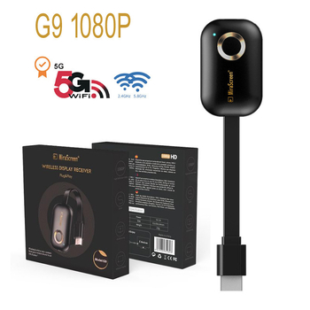 HDMI-s kimenetű vezeték nélküli képernyővetítés dongle, 1920x1080, AM8272 processzor, G9P modell, 5G WiFi