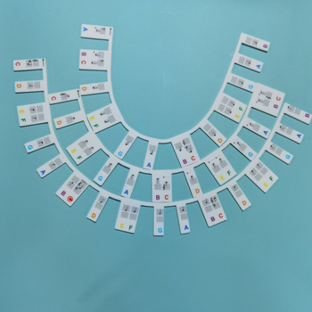 Zongora billentyű matricák - gumi anyag, modell: szilikon billentyű útmutató, dobozos csomagolás, 88-billentyű kompatibilitás