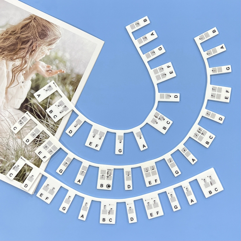 Zongora billentyű matricák - gumi anyag, modell: szilikon billentyű útmutató, dobozos csomagolás, 88-billentyű kompatibilitás