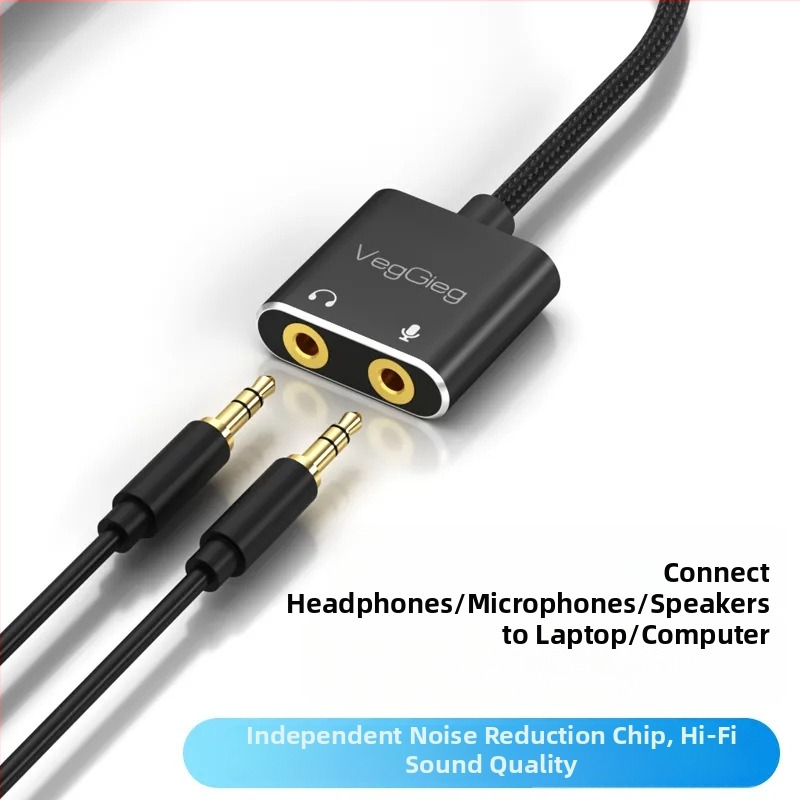 USB externá zvuková karta – vstup pre mikrofón 3,5 mm, stereo zvuk, USB 2.0, model V-K, značka Only Case
