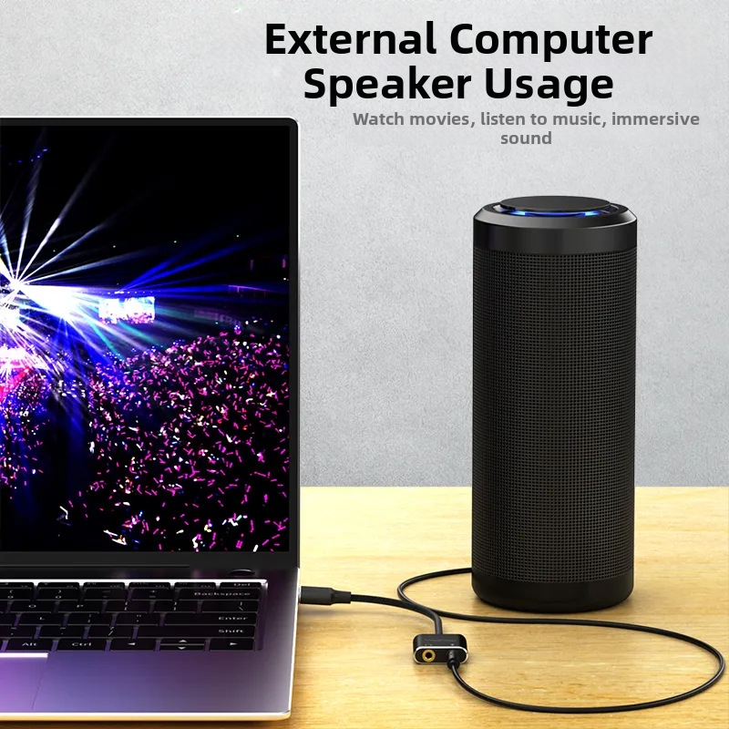 USB externá zvuková karta – vstup pre mikrofón 3,5 mm, stereo zvuk, USB 2.0, model V-K, značka Only Case