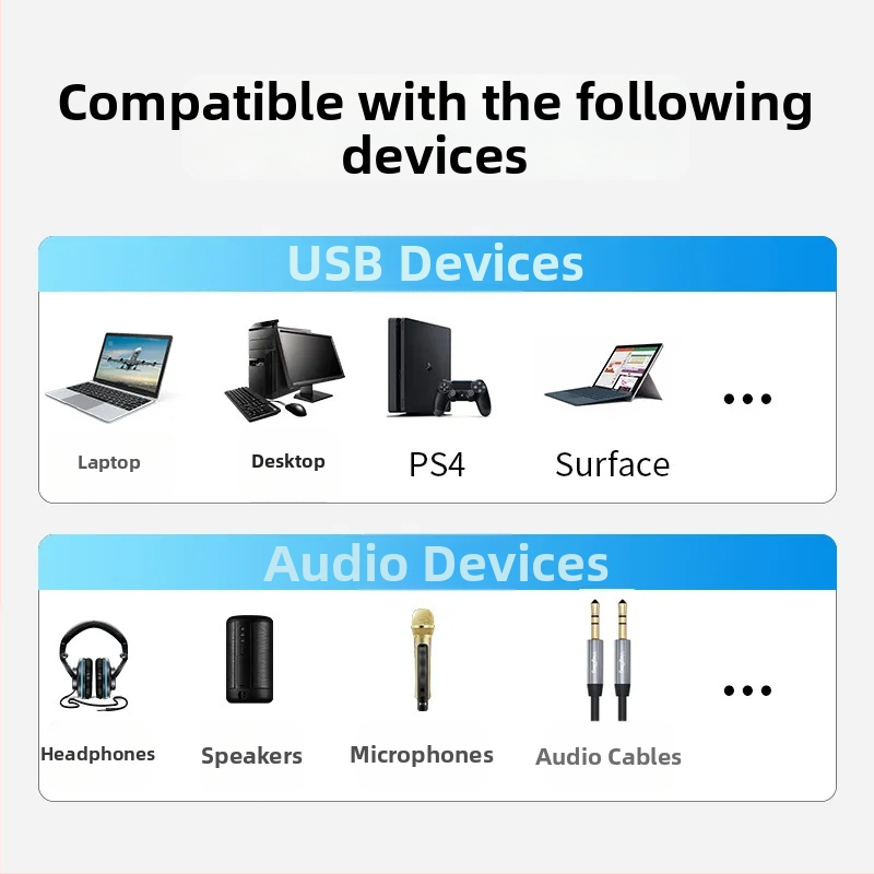 USB externá zvuková karta – vstup pre mikrofón 3,5 mm, stereo zvuk, USB 2.0, model V-K, značka Only Case