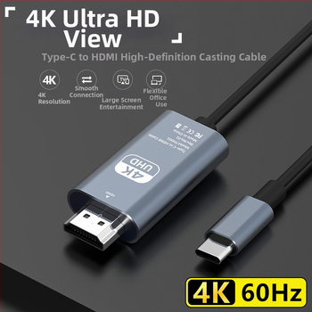 Cablu adaptor Type-C la HDMI, model XWD-11, cupru, interfață HDMI, viteză de transfer 5
