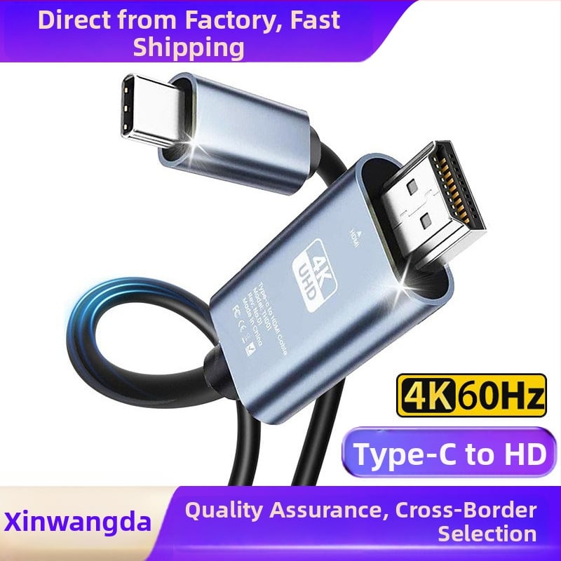 Cablu adaptor Type-C la HDMI, model XWD-11, cupru, interfață HDMI, viteză de transfer 5