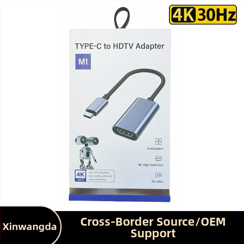 Cablu adaptor Type-C la HDMI, model XWD-11, cupru, interfață HDMI, viteză de transfer 5