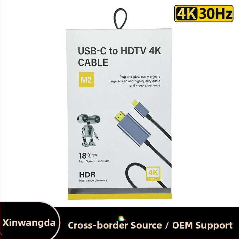 Cablu adaptor Type-C la HDMI, model XWD-11, cupru, interfață HDMI, viteză de transfer 5