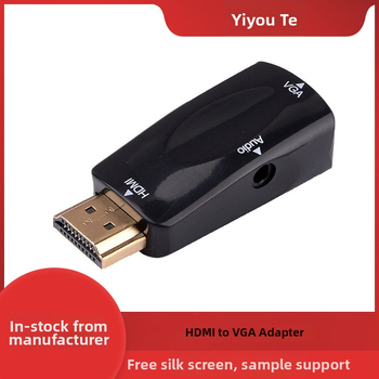 HDMI na VGA adaptér s audio pre počítač/projektor, 1080p, meďové jadro