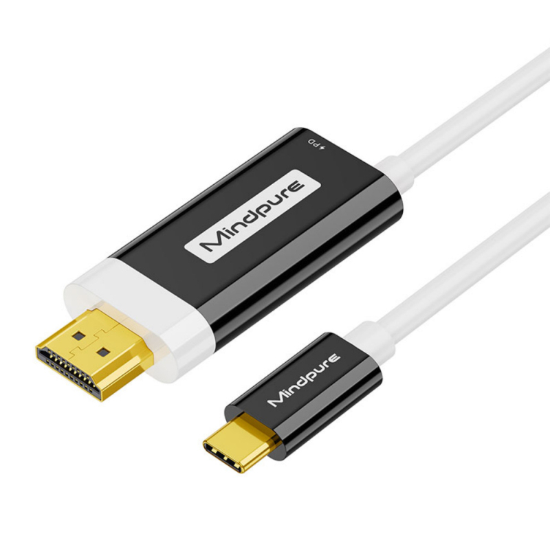 Kabel Type-C na HDMI, 4K kompatibilan, duljina 2 m, LT8711UXD čip, jezgro od cínovanog bakra, model AD062/AD061