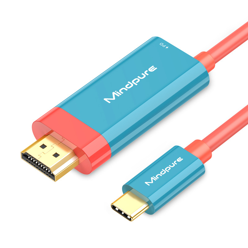 Kabel Type-C na HDMI, 4K kompatibilan, duljina 2 m, LT8711UXD čip, jezgro od cínovanog bakra, model AD062/AD061