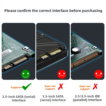 K104A USB 3.0 na SATA adaptér kábel, meďové jadro, ABS plast