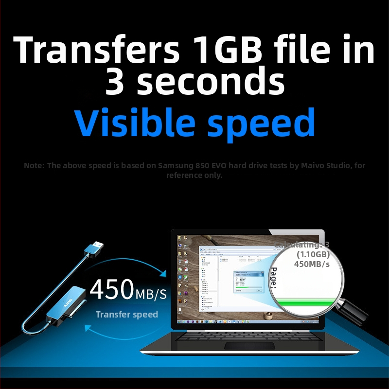 K104A USB 3.0 na SATA adaptér kábel, meďové jadro, ABS plast