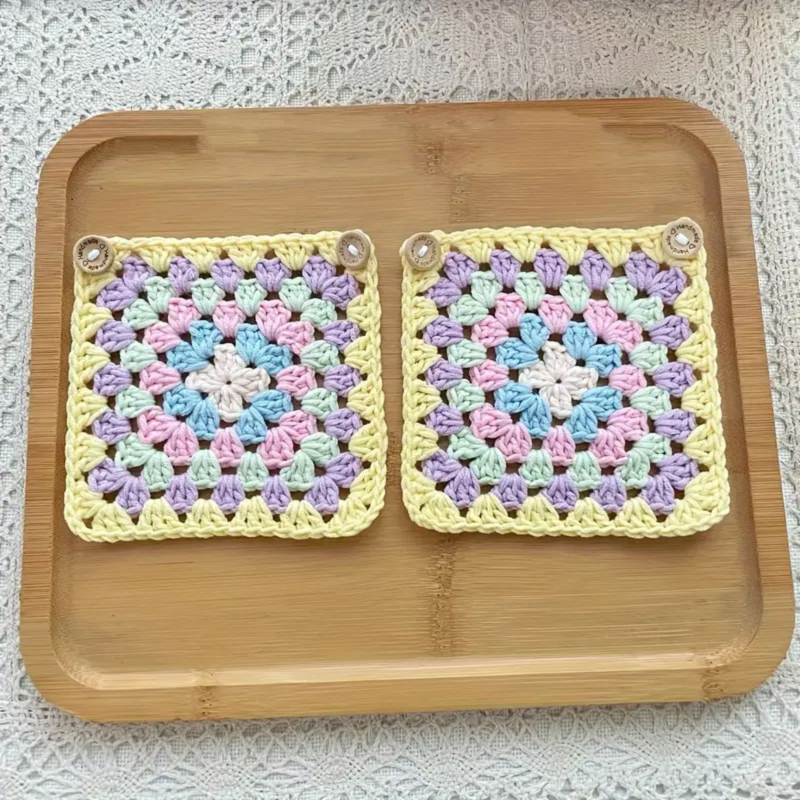 Bailai crochet navlaka za volan od umjetnog pliša, prugasti uzorak, ručno šivena, univerzalna prilagodba