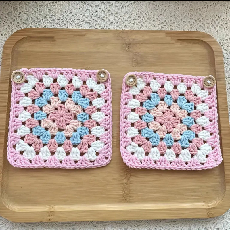Bailai crochet navlaka za volan od umjetnog pliša, prugasti uzorak, ručno šivena, univerzalna prilagodba