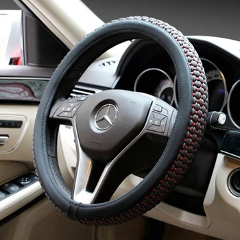 Κάλυμμα τιμονιού αυτοκινήτου - χειροποίητο Ice Silk, απορροφητικό στον ιδρώτα, αντιολισθητικό, τεσσάρων εποχών, Wan Che Li