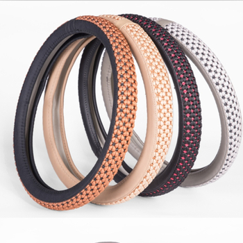 Κάλυμμα τιμονιού αυτοκινήτου - χειροποίητο Ice Silk, απορροφητικό στον ιδρώτα, αντιολισθητικό, τεσσάρων εποχών, Wan Che Li