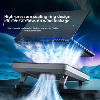 Nešiojamojo kompiuterio aušintuvo su oro aušintuvu ir tyliais ventiliatoriais – žaidimų nešiojamiems aušintuvo stovas