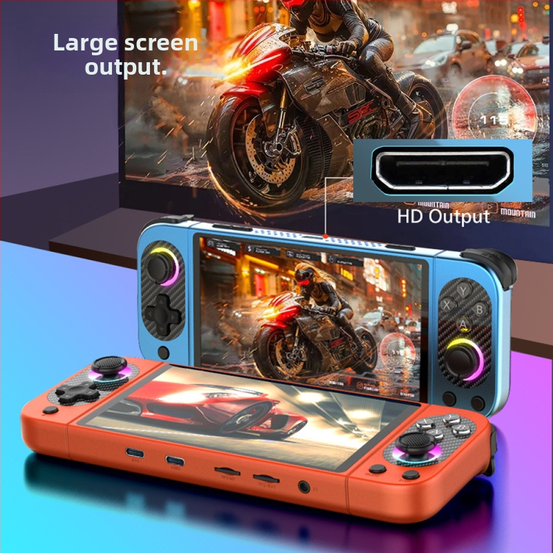 Joystick žaidimų konsolė — 64 GB atminties, Open source + Android OS, belaidis ryšys, USB sąsaja, veiksmo žaidimai