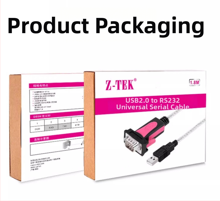 USB na RS232 sériový kábel, priemyselnej triedy, FT232 čip, model 533C, Z-TEK