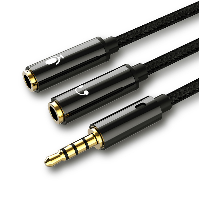 Rxix luoxi αντάπτορας δύο-σε-ένα για ακουστικά και μικρόφωνο, διαχωριστής εξόδου ήχου