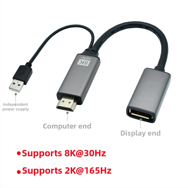 Convertor HDMI către DP VALCON XD-HD008 – 4K60Hz, interfață DP, cip importat