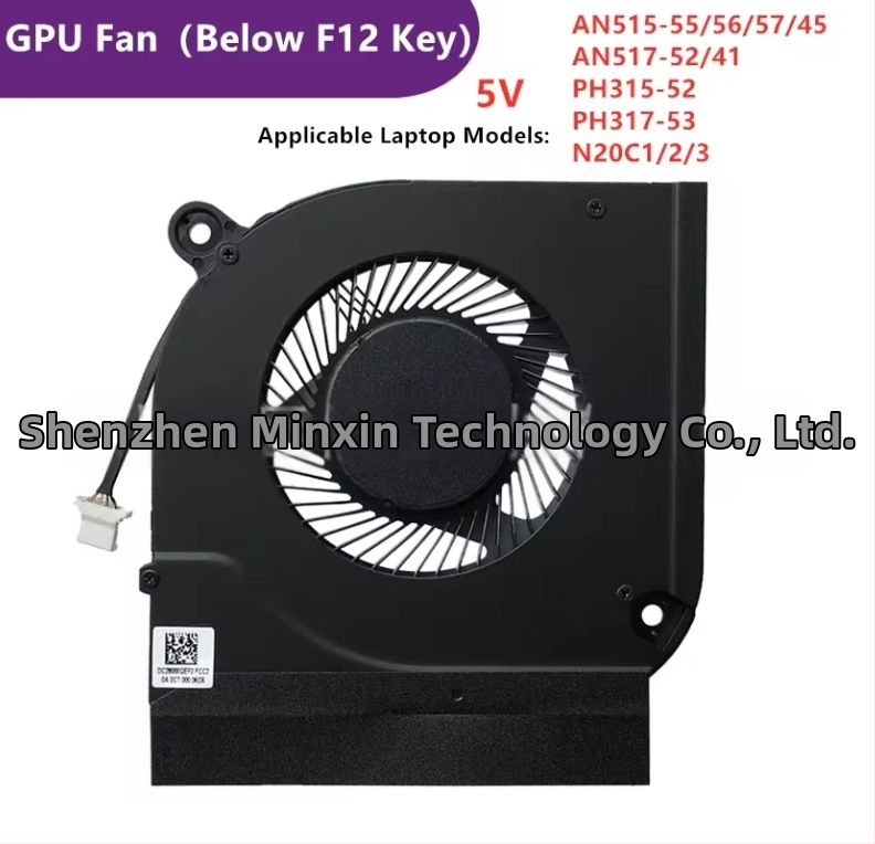 Notebook chladiaci ventilátor pre Acer An515-55, An517-52, PH317-53, PH315-52 – 1 ventilátor