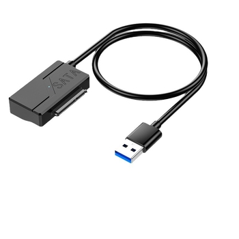 Cablu adaptor USB la SATA, JMS578 controller, lungime 50 cm, interfață SATA, 480 Mbps