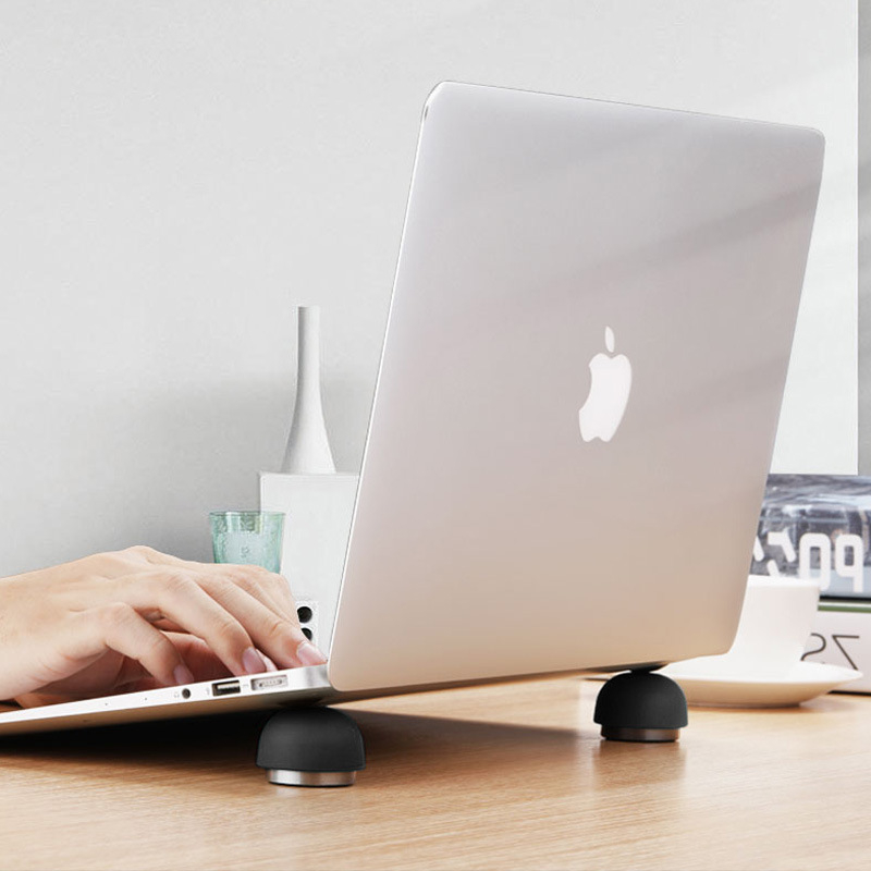 Univerzalni nosač za laptop — kompaktni gljivasti dizajn, aluminijska legura + silikon, 33 g