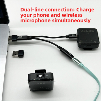 Patch kábel Type-C OTG so dvojkanálnym prepínačom 1:2 a rýchlym nabíjaním