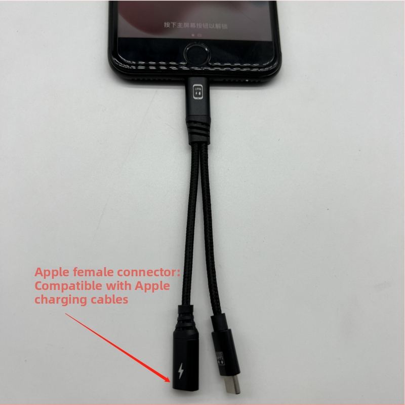 Patch kábel Type-C OTG so dvojkanálnym prepínačom 1:2 a rýchlym nabíjaním