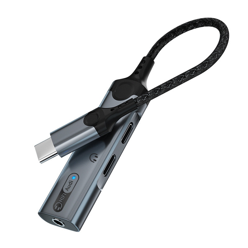 HCINOO MH340 Type-C digitalni audio adapter s ugrađenom zvučnom kartom i 3,5 mm priključkom za slušalice za iPhone 15
