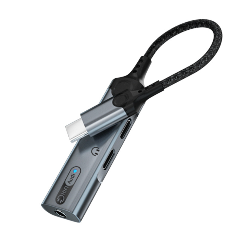 HCINOO MH340 Type-C digitalni audio adapter s ugrađenom zvučnom kartom i 3,5 mm priključkom za slušalice za iPhone 15