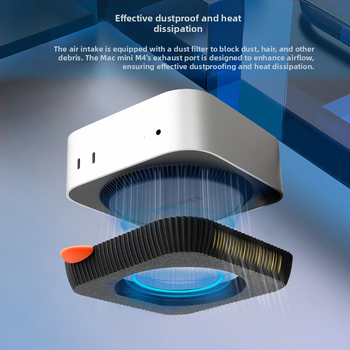 Mac mini M4 stojanová základňa, stolný držiak, rám na odvádzanie tepla, model 001, Strange leaves