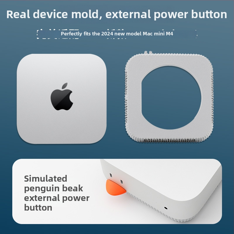 Mac mini M4 stojanová základňa, stolný držiak, rám na odvádzanie tepla, model 001, Strange leaves