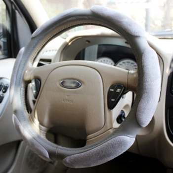 Husă de volan din velur, patru anotimpuri, 3D antiderapant