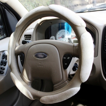 Husă de volan din velur, patru anotimpuri, 3D antiderapant