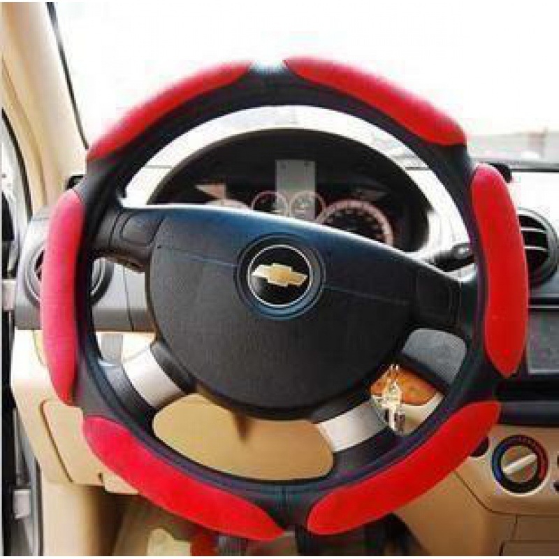 Husă de volan din velur, patru anotimpuri, 3D antiderapant