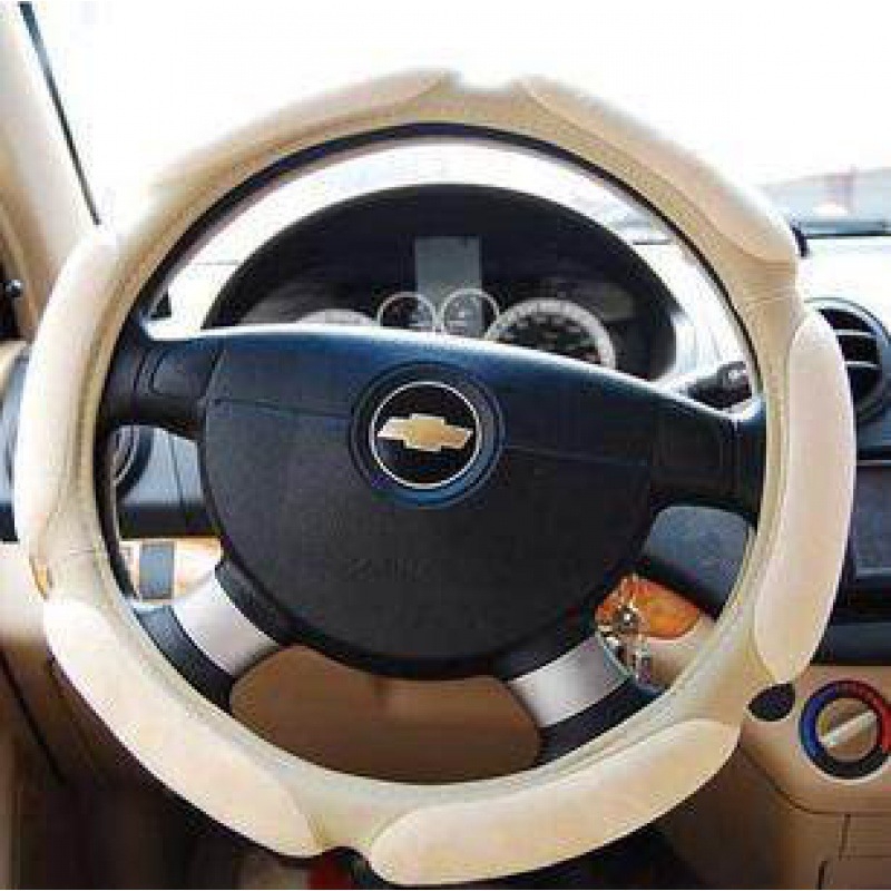 Husă de volan din velur, patru anotimpuri, 3D antiderapant