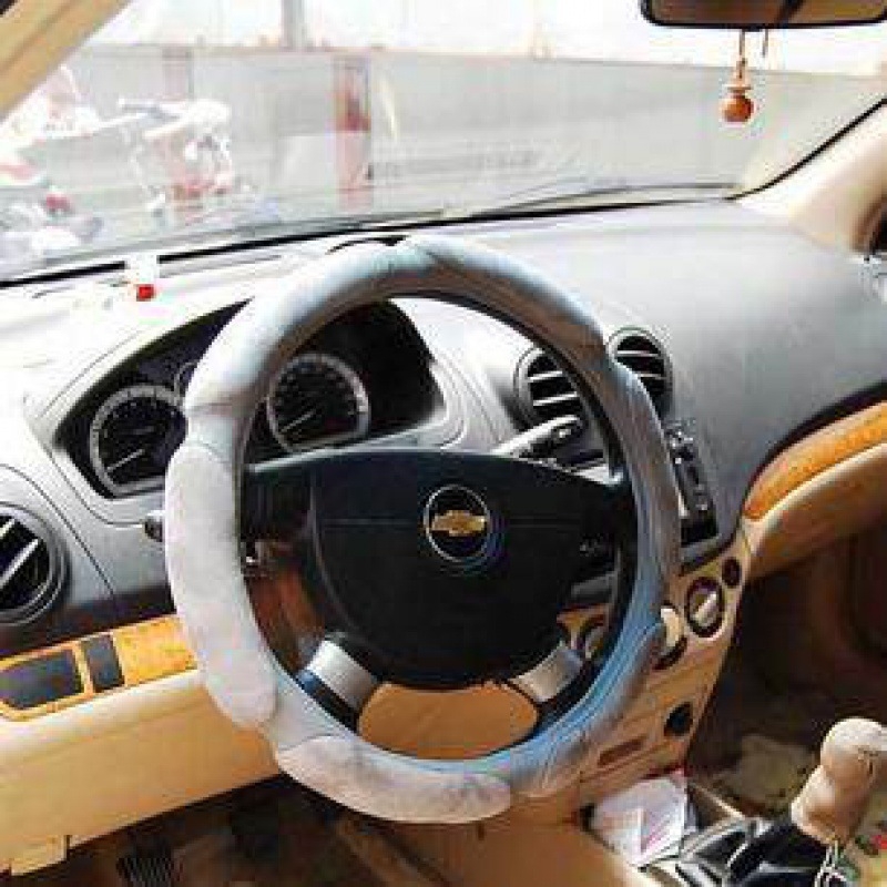 Husă de volan din velur, patru anotimpuri, 3D antiderapant