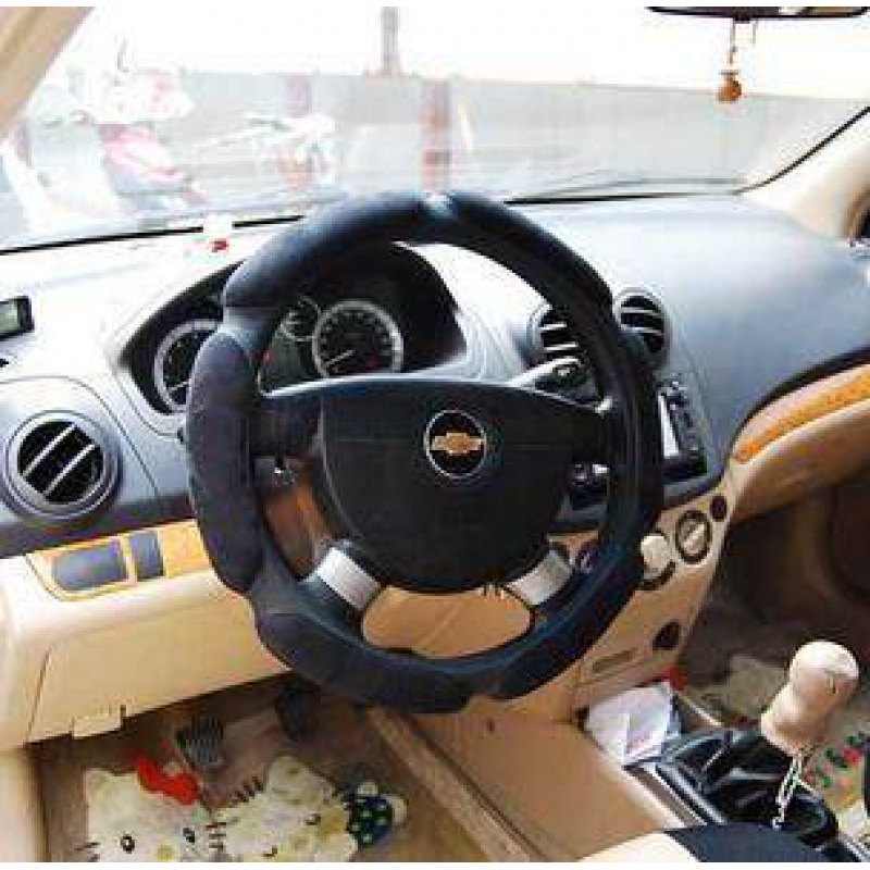 Husă de volan din velur, patru anotimpuri, 3D antiderapant