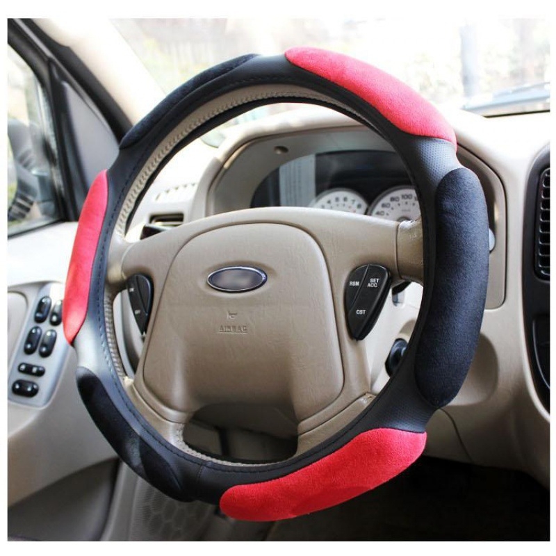 Husă de volan din velur, patru anotimpuri, 3D antiderapant