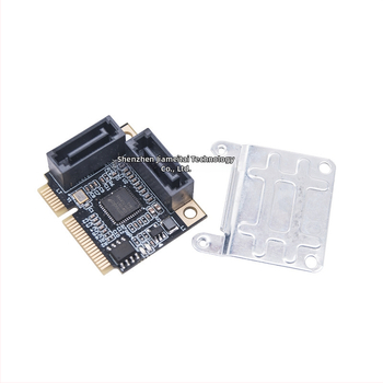 Mini PCIe adaptér s 2 portami SATA 3.0, M.2 Key A+E rozhranie, SATA 7-pin konektor, 6Gb/s