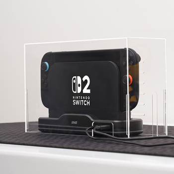 Capac protector din acril antipraf și impermeabil pentru baza de răcire Switch 2 — compatibil cu Switch, Switch OLED, Switch Lite; 286 g